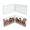Azar Displays Clear Acrylic Double Photo Holder, Side by Side Dual Frame, Size 7'' W x 5'' H, 2PK 107723-GS-2PK - alternate 1